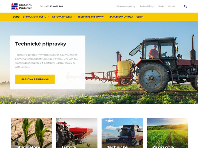 Vyrobili jsme web pro BIOSFOR spol. s r.o.